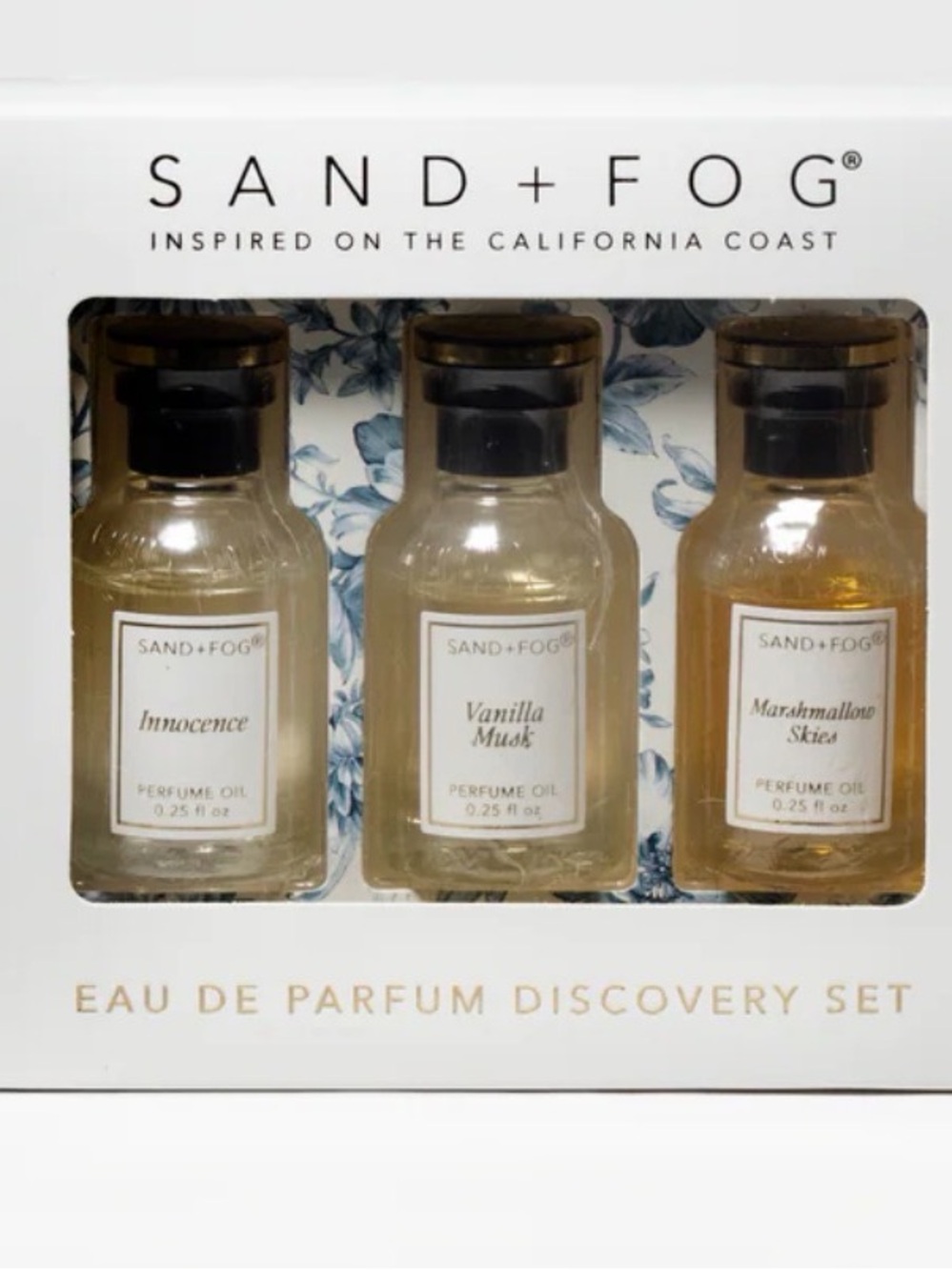 SAND+FOG Clear Eau de Parfum Discovery Set - 3 Perfume Oils NIB